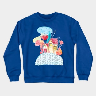 Little Daisy House Crewneck Sweatshirt